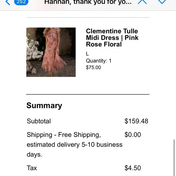 Baltic Born Pink Floral Midi Dress - Picture 7 of 8